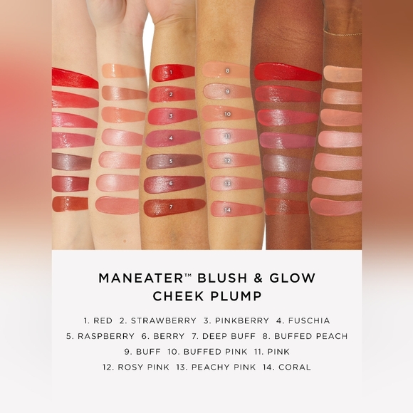Tarte ManEater Blush in Glow/ Red/ New in Box/ 0.27 oz Full SZ - Picture 6 of 10